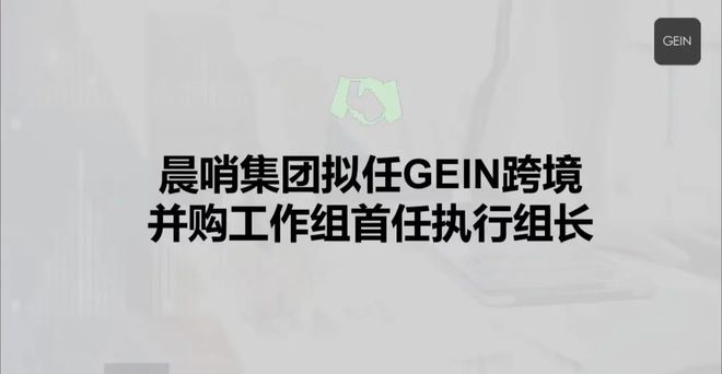 IM电竞 IM电竞app商务部投促局聘任晨哨集团为GEIN跨境并购工作组首任执行组长单位(图3)