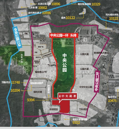 IM电竞 IM电竞平台重庆金辉中央銘著中央公园一环头排 全景大平层(图3)