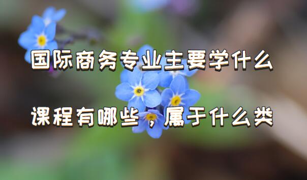 国际商务专业主要学什么课程有哪些属于什么类？IM电竞 IM电竞app(图1)