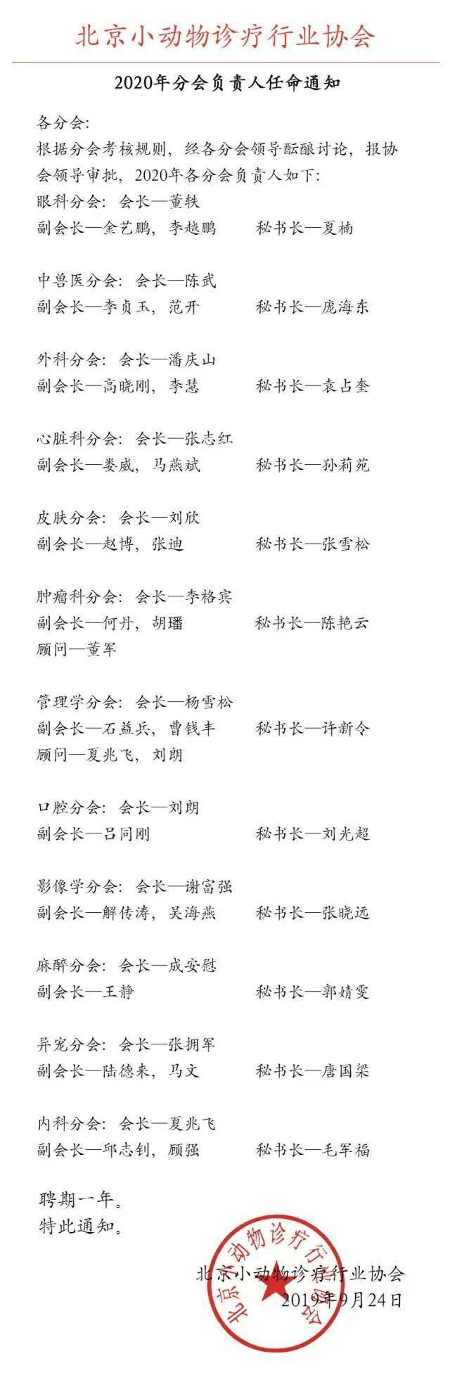 北京小动物诊疗行业协会分会IM电竞 IM电竞app管理办法(图1)